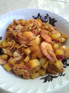 Foto resep Balado kentang udang