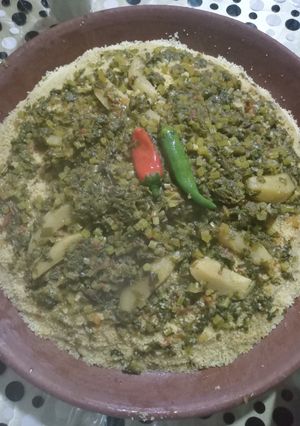 صورة لوصفة كسكس بالأواق اللفت