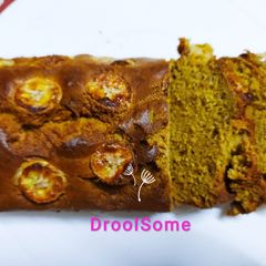 A picture of Walnut banana bread with palm jaggery.