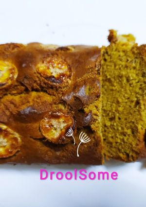 A picture of Walnut banana bread with palm jaggery.
