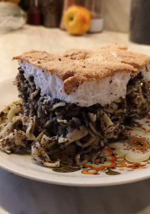 Habos-mákos (éttermi tészta, házi gyúrt tésztából) recept fotója