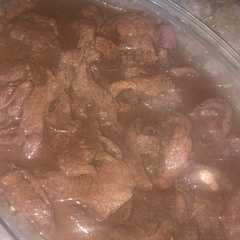 A picture of Lomo de res al jugo.