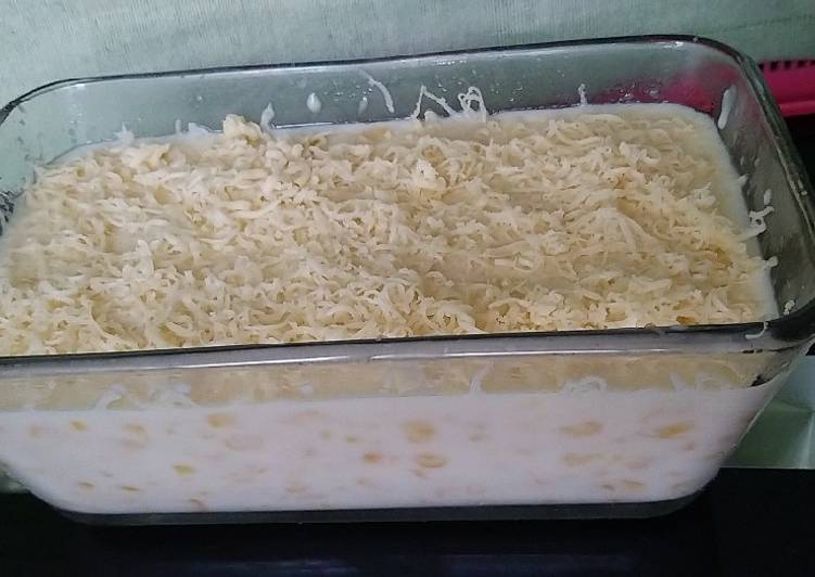 Proses memasak Jagung vla manis gurih yang Lezat Sekali