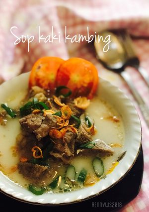 Foto resep Sop kaki kambing “kuah susu”
