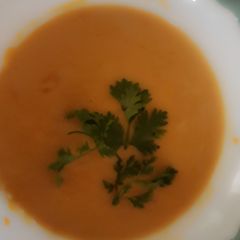 A picture of Pumpkin Soup.