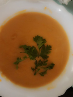 A picture of Pumpkin Soup.