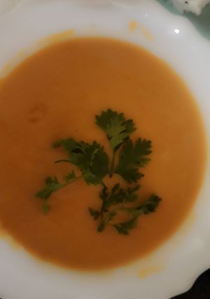 A picture of Pumpkin Soup.