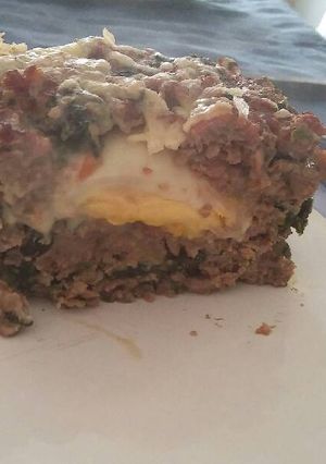Una foto de Pan de carne y espinaca"Celestina"