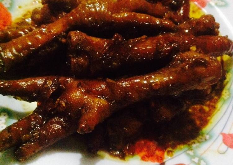 Ceker lunak kecap pedass