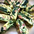 Omelette roulée aux jambon et épinards