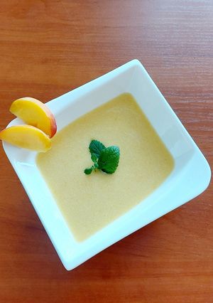 Őszibarack krémleves recept fotója