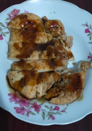 Foto resep Dada ayam saus teriyaki diet