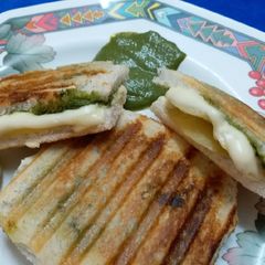 A picture of Grilled Potato Cheese Sandwich.