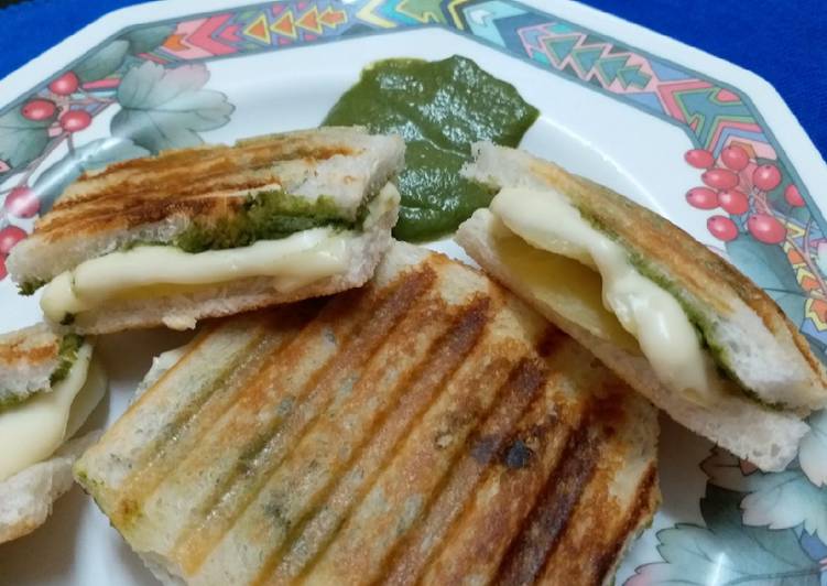 Recipe of Ultimate Grilled Potato Cheese Sandwich