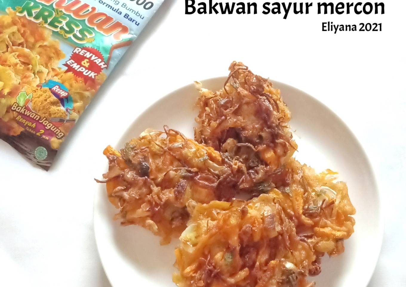 Bakwan sayur mercon