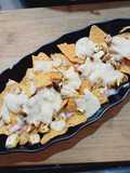 Creamy Fried chicken Nachos