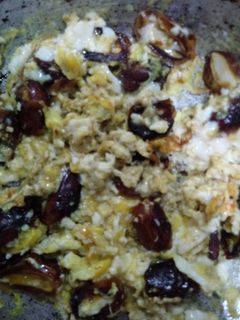 عکسی از دستور آموزش خرما تخم مرغ محشر