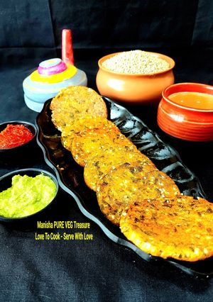 A picture of Bajra - Pearl Millet Methi Masala Chilla - Bajri Na Chamchamiya.