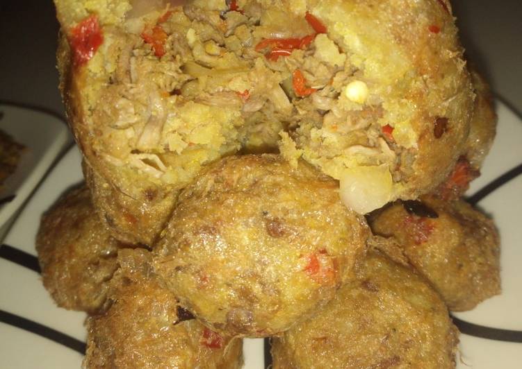 Recipe of Quick Yam and meat balls