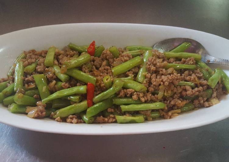 Resep Tumis buncis daging Lezat