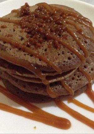 صورة لوصفة بان كيك شوكولا بالتوفي🍮🍪كريب