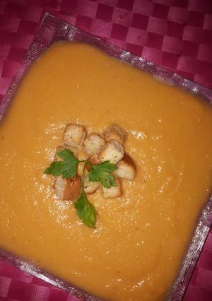 Una foto de Crema de calabaza