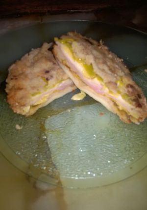 Una foto de Milanesas de zapallito rellenas