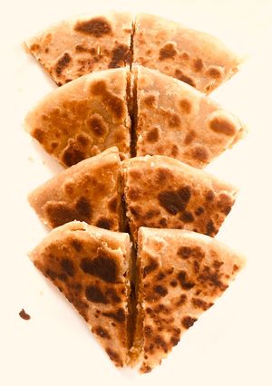 A picture of Coconut flavor stuffed chapati#themechallenge#coconutchapati.