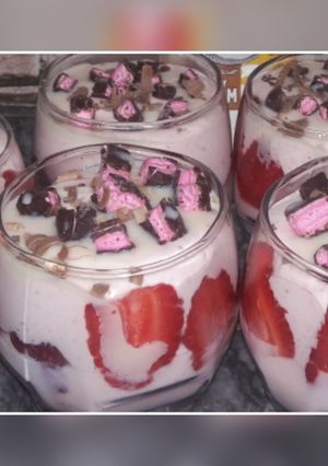 A picture of Strawberry Mousse Parfait.