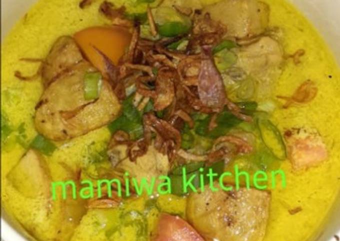 Resep Soto ayam betawi kuah susu santan, Laziss