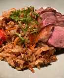 Cơm Rang (Arroz frito estilo vietnamita) con pato
