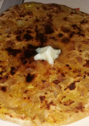 A picture of Left over aalo gobhi Parantha.