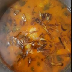 A picture of Matton khurma yummy 😋.