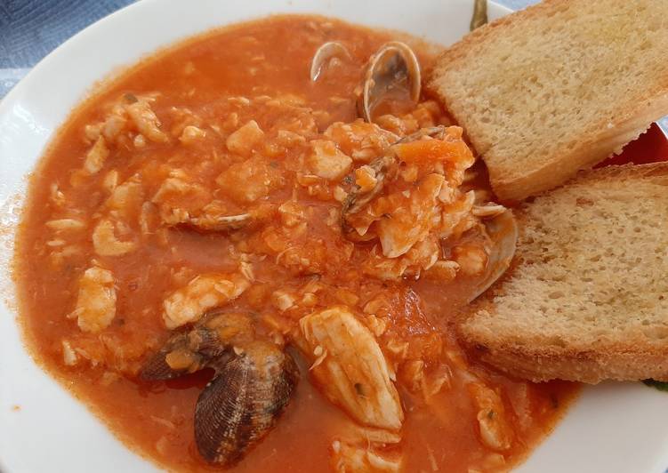 Zuppa di pesce semplice