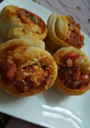 صورة لوصفة بيتزا رول