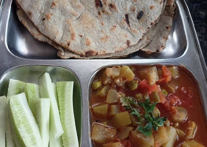 Simple Way to Make Ultimate Lauki ki sabzi with bajra roti