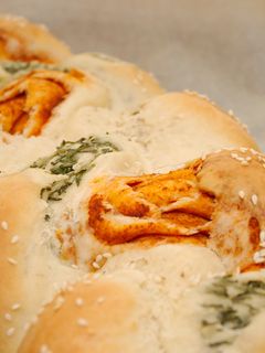 Tavaszi töltött sós kalács recept fotója