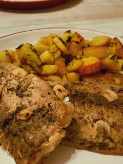 Fűszeres lazacszelet sütőben sütve recept fotója