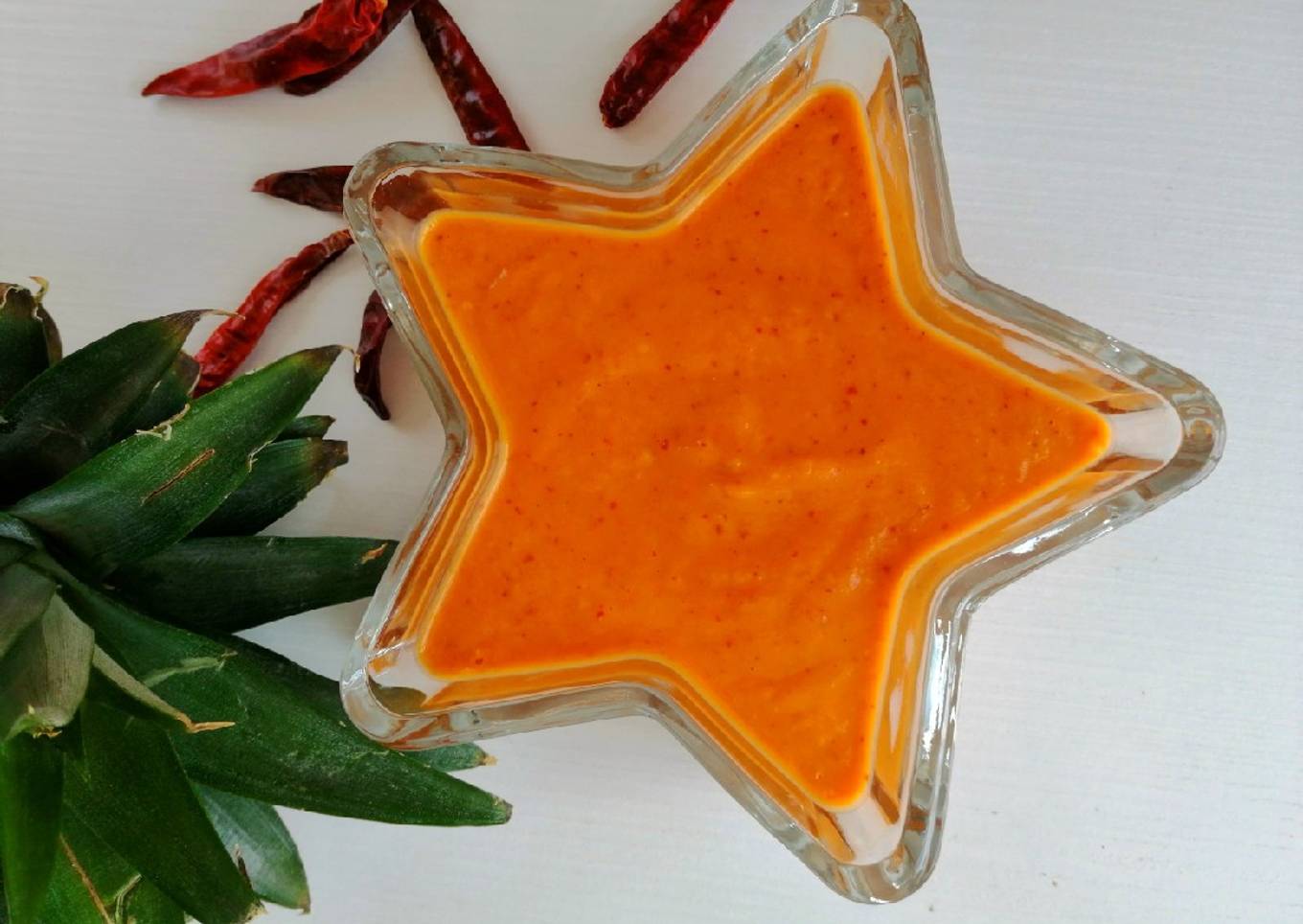 Salsa taquera de chile de árbol y piña 🍍🌶️