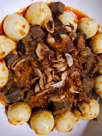 Langkah Mudah untuk Membuat Resep Balado hati sapi &amp; telur puyuh Anti Ribet, Lezat