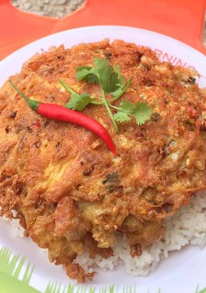 รูปของ ไข่เจียวทรงเครื่อง ไข่มดแดง