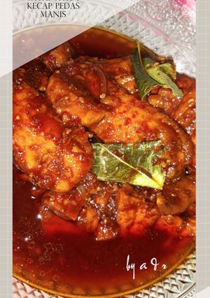 Foto resep Sayap Ayam kecap pedas manis + tahu tempe
