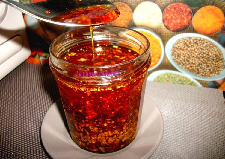 Steps to Prepare Homemade Mon Huile de Piment 🌶 (fait maison)
