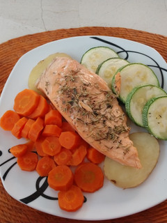 A picture of Herb-Crusted Salmon.