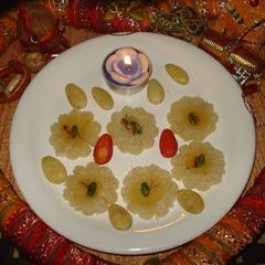 A picture of Almond-coconut flowers.