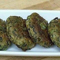 A picture of Spinach kabab.