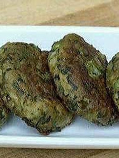 A picture of Spinach kabab.