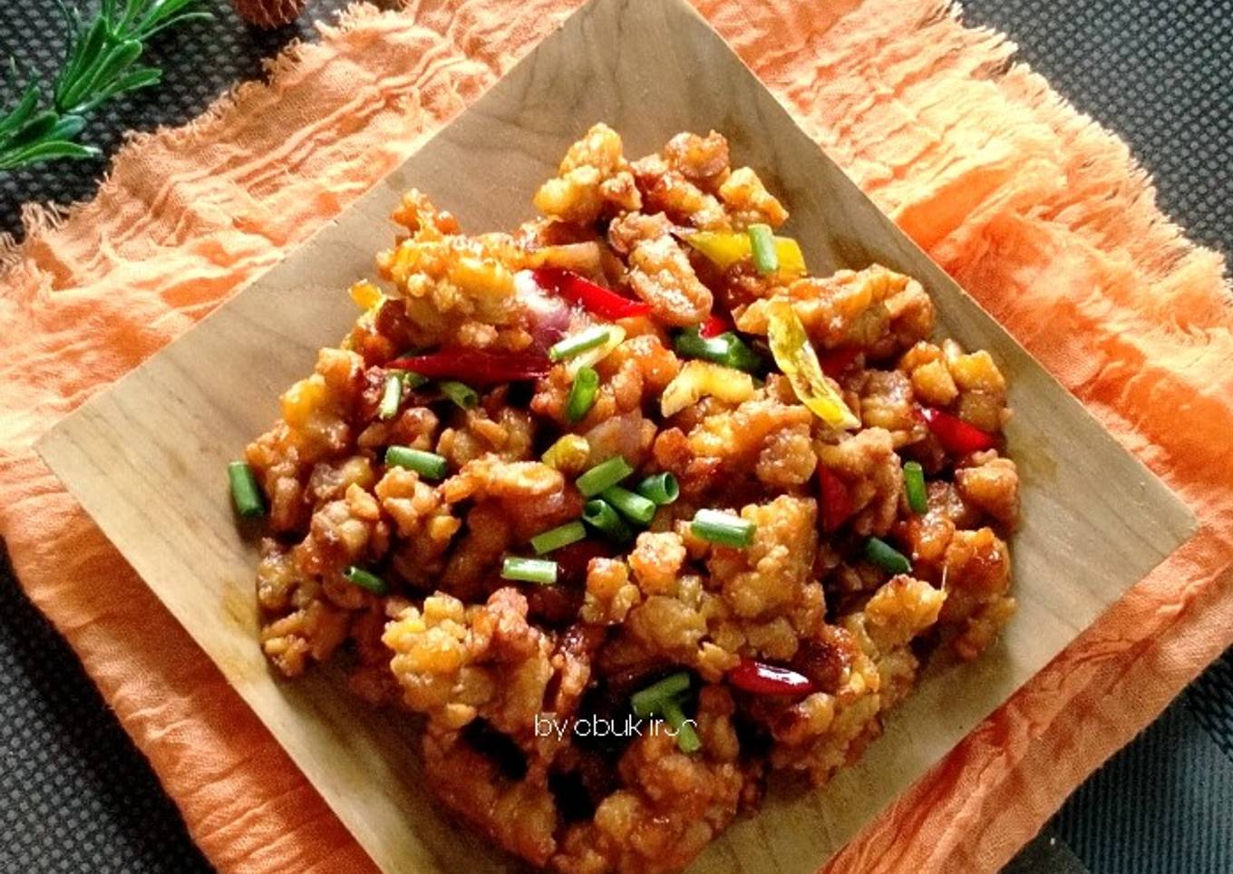 Tempe Orek berTepung kobe