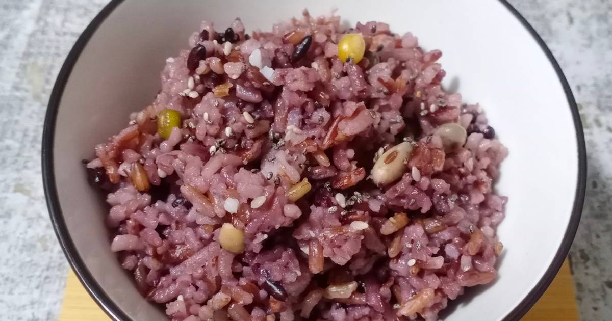 Resep Mixed Grain Rice / Nasi ala Kongbap oleh Widiya Febriani - Cookpad