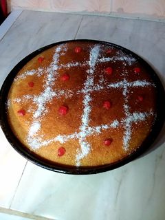 صورة لوصفة بسبوسة ساهلة وخفيفة لقهوة العصر